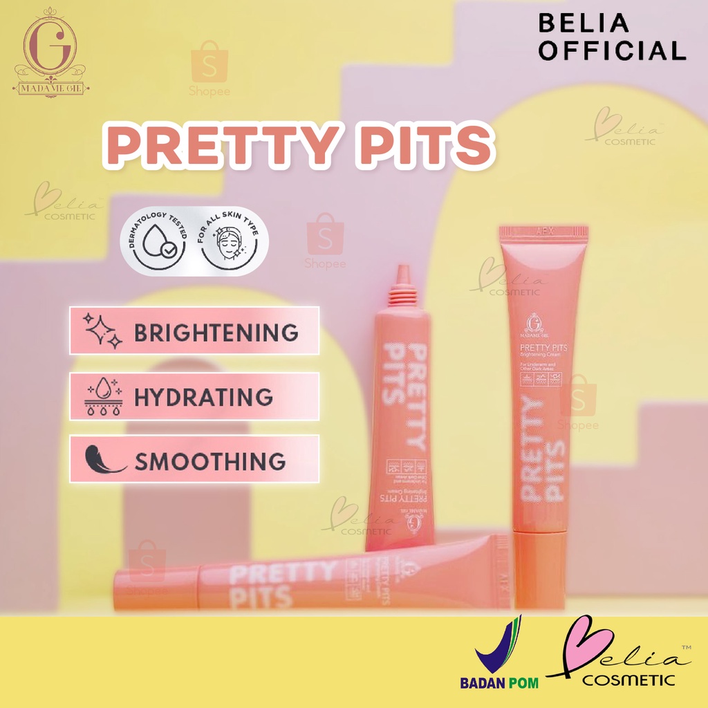 ❤ BELIA ❤ Madame Gie Pretty Pits Brightening Cream - Krim Pencerah Lipatan Kulit Tubuh | BPOM