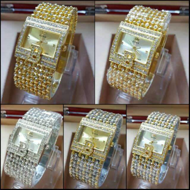 jam tangan bonia rantai fashion cewe