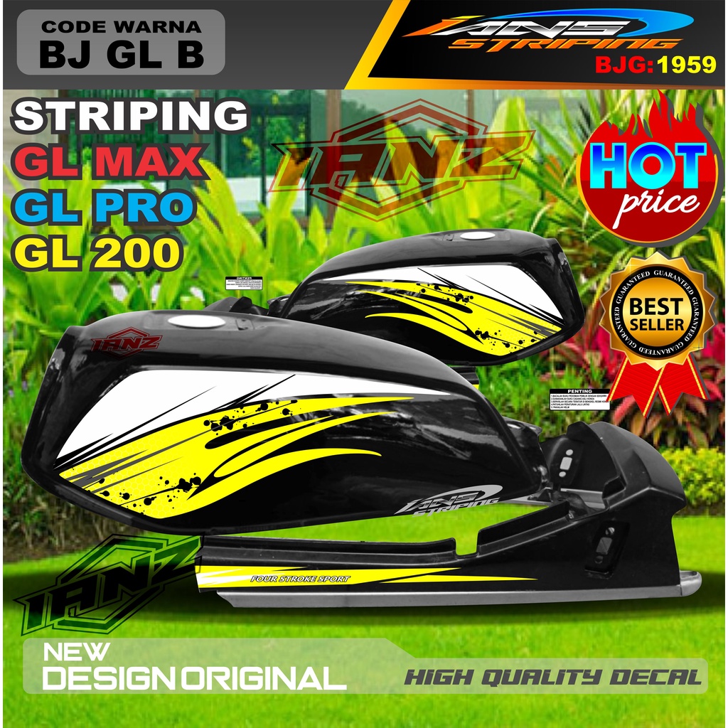 STIKER STRIPING VARIASI GL PRO  / STRIPING MOTOR / STIKER MOTOR GL / STRIKER NEW TECH GL MAX / STRIPING GL NEW TECH / STIKER CUSTOM GL MAX GL PRO