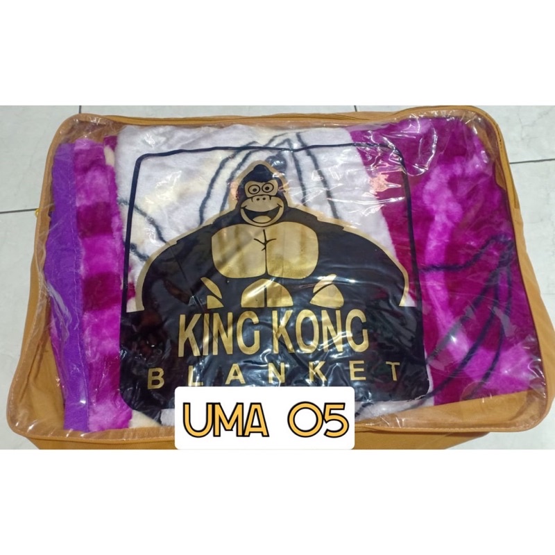 Selimut Champion KING KONG Ukuran 180x210cm My Comfort Blanket Bahan Bulu Halus Tebal Nyaman Lembut Besar size JUMBO 180 x 210