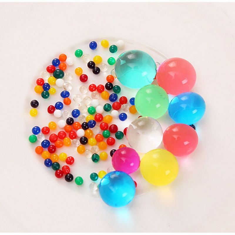 WATER BEADS - Hydro Gel Pelangi - Aqua Beads - Bio Gel - Mainan Anak