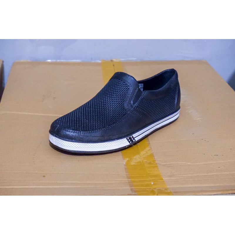 Sepatu Slip on Pria sepatu karet original anti air sepatu kerja niko