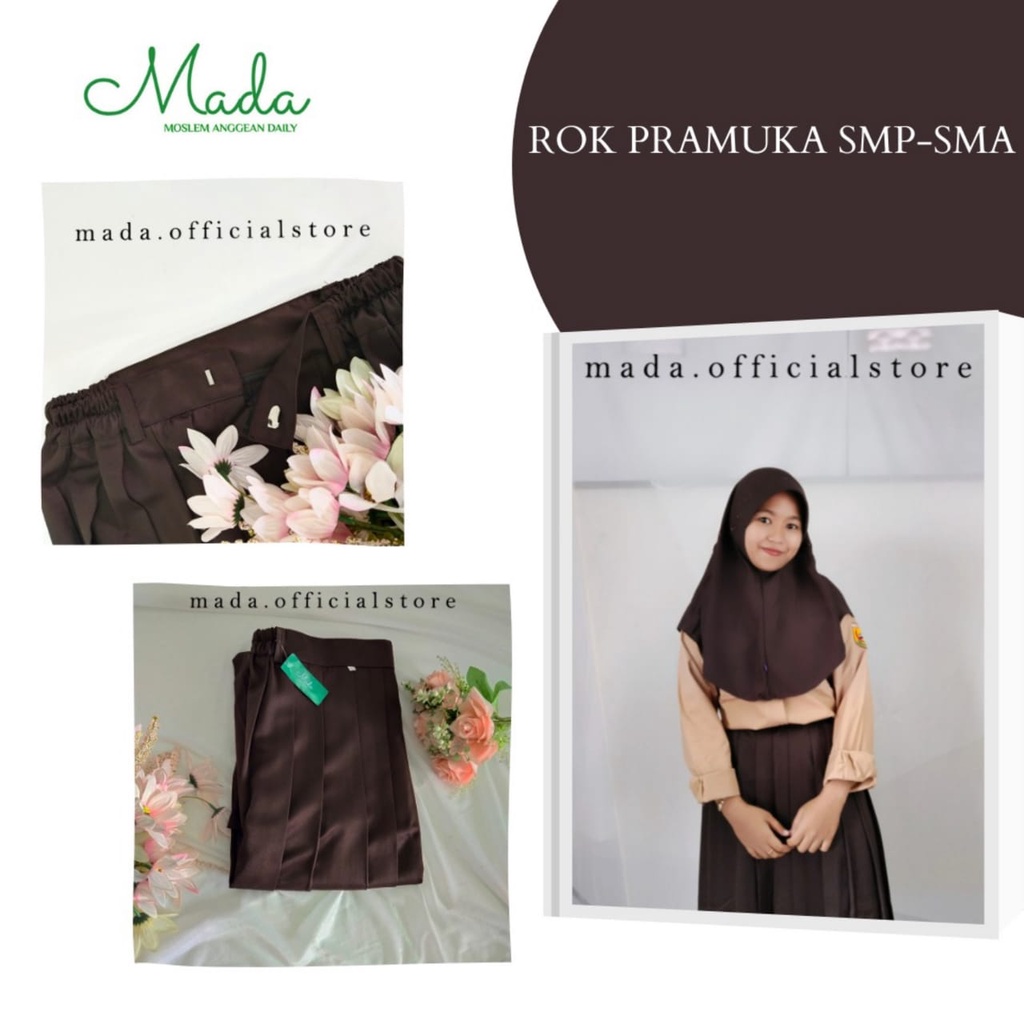 ROK REMPEL PANJANG PRAMUKA  /ROK REMPEL PANJANG PRAMUKA SD SMP SMA/ROK REMPEL KANCING BELAKANG By ma