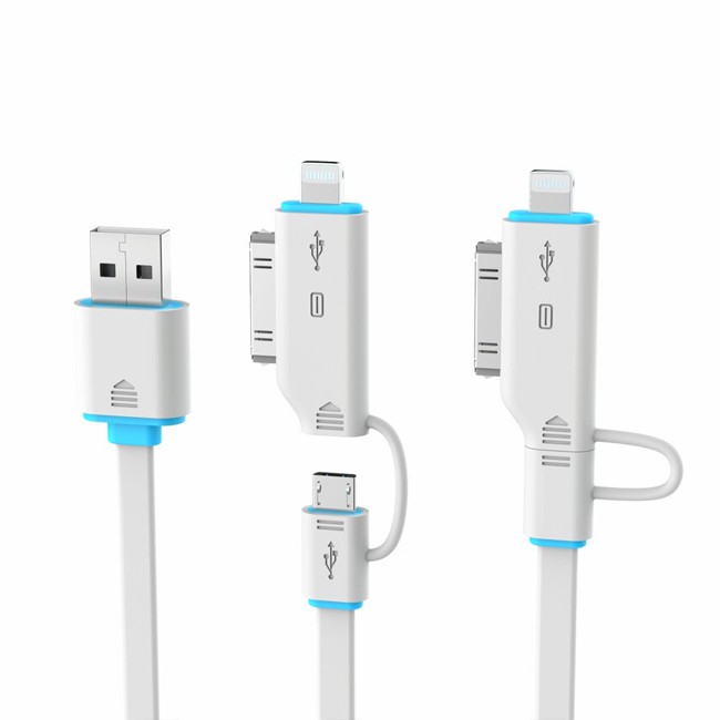 IMOVIUS Kabel Powerbank 3in1 Micro USB + iPhone 4 + iPhone5 Lightning