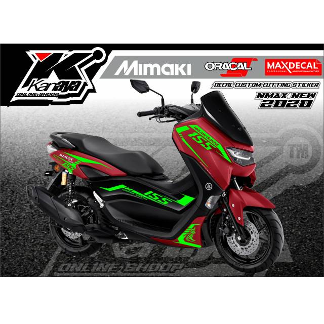 Sticker nmax bahan oracal hijau stabillo harga termurah