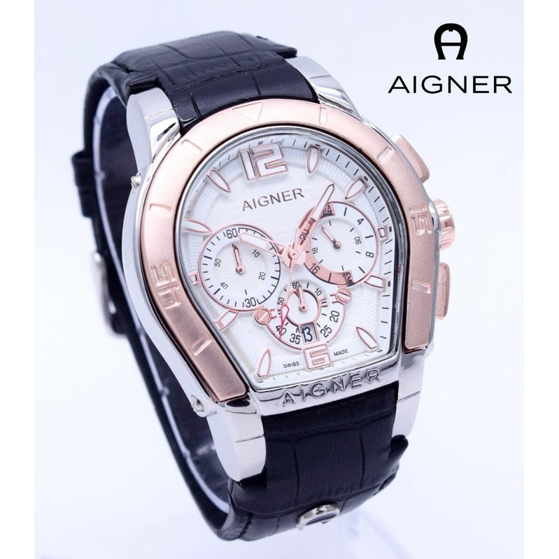 Strap Tali Jam Tangan Kulit Leathers Aigner Palermo Pria Premium