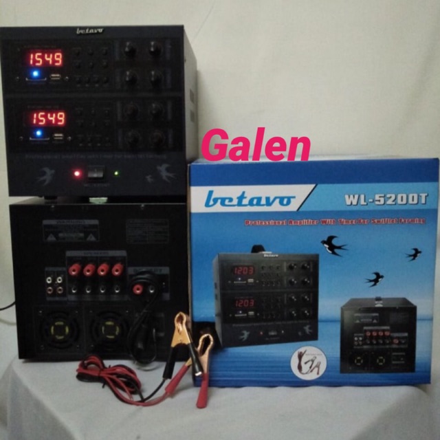 Ampli Walet BETAVO WL 5200 New Edition Amplifier Walet Betavo WL5200 flashdisk dijamin bebas protek/dikunci