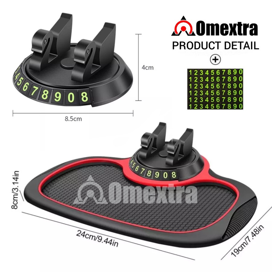 Anti Slip Pad Rotate Phone Holder Indomextra Tatakan Dashboard Karpet hp