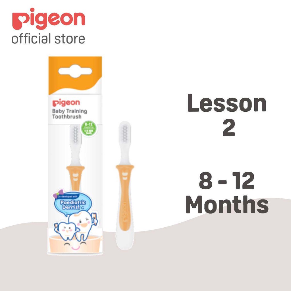 Pigeon Baby Training Toothbrush Lesson 2 - Sikat Gigi Bayi Pigeon / Tooth Brush NEW