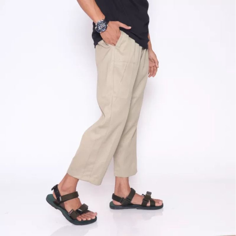 ZAJA - Celana Sirwal Kasual Harian &amp; Taraweh / Ankle Pants Pria Dewasa / Celana Pangsi Muslim Kasual Pria Dewasa / Celana Sholat 3/4 Harian / Long Pants Kasual / Bawahan Baju Koko / Kurta / Fashion Muslim