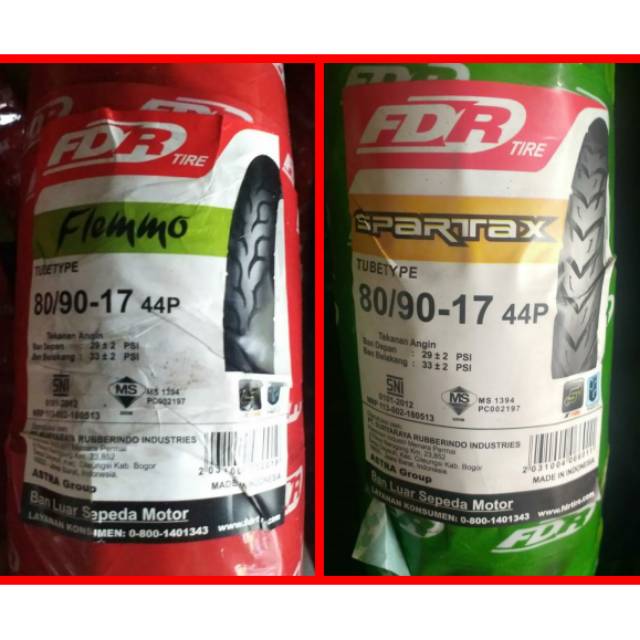 Ban luar fdr flemmo 80/90-17  fdr spartax 80/90 17 275 17 fdr flemo fdr spartak ban belakang