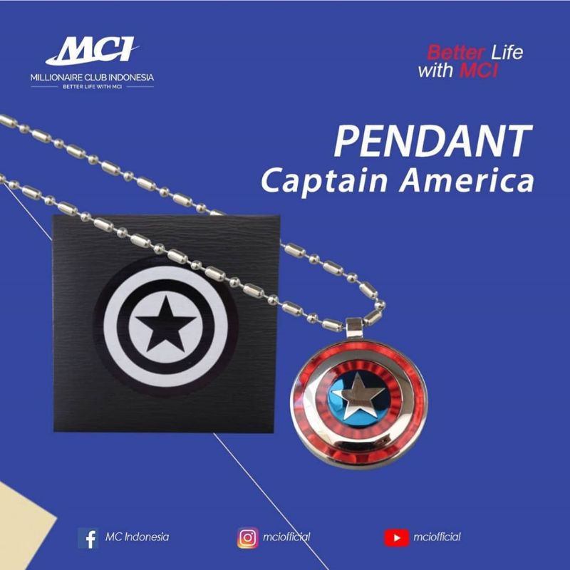 Pendant Captain America MCI