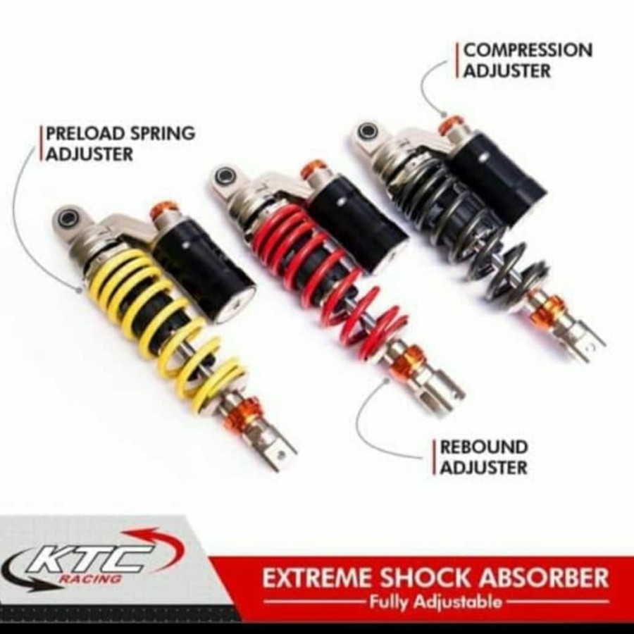 SHOCK SOK KTC EXTREME VARIO 125 - 150 BEAT NEW FI 325MM / SHOCK SOK TABUNG KTC VARIO 150 - 125 BEAT