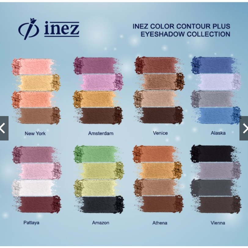 Inez Color Contour Plus Eye Shadow Collection