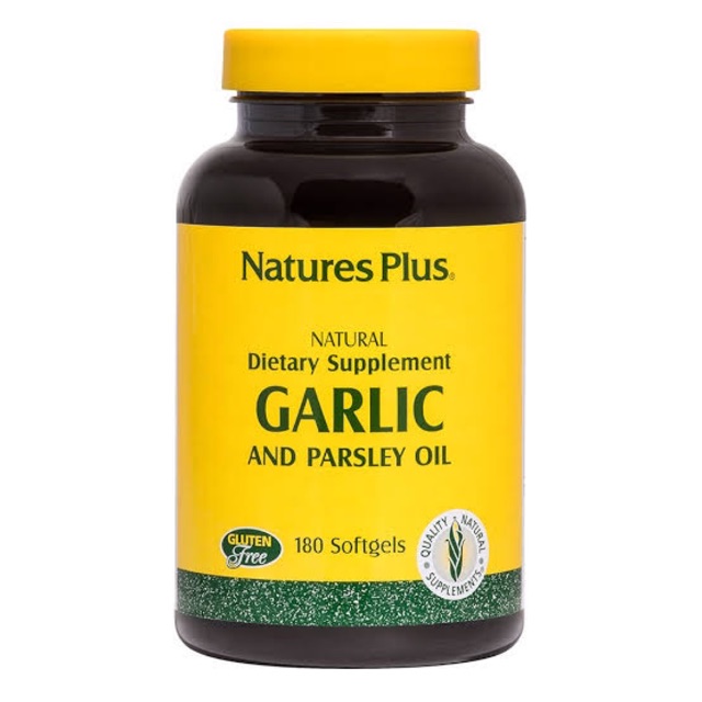 NATURE'S PLUS GARLIC & PARSLEY OIL 180 KAPSUL ORIGINAL 100%