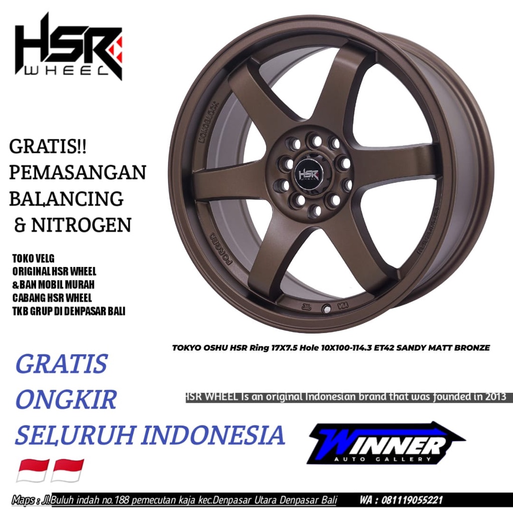 Velg Mobil Murah Ring 17 Original HSR WHEEL R17 Pelek Ertiga Innova