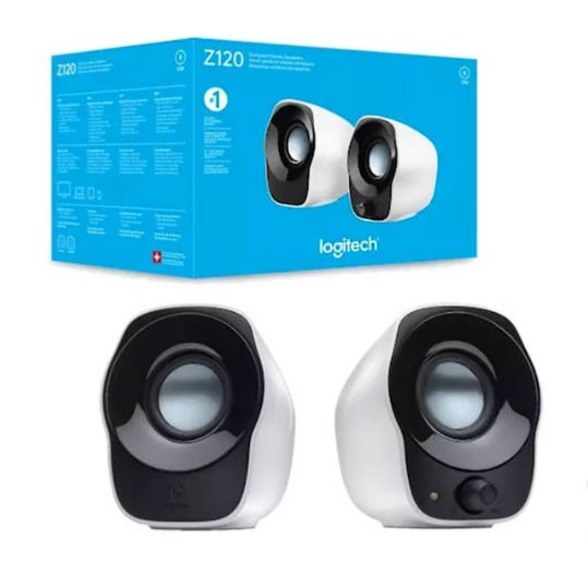 Logitech Compact Stereo Speaker - Z120 - White