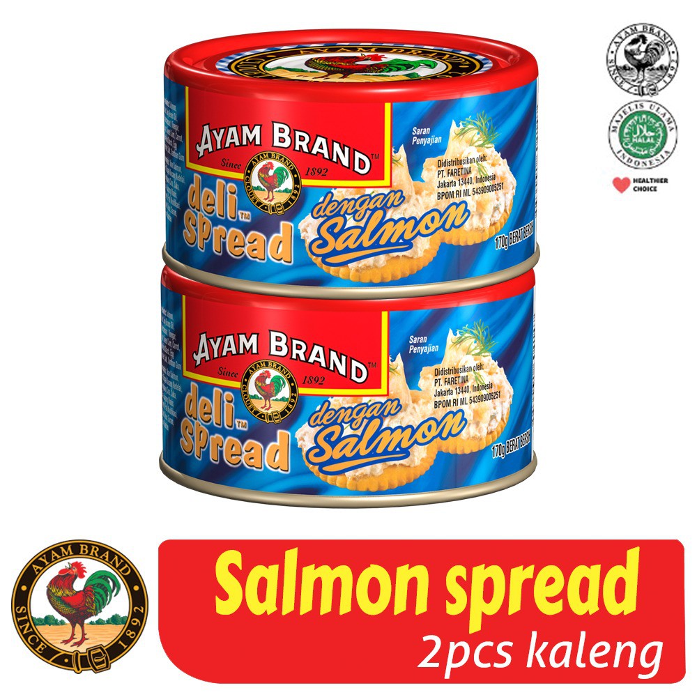 Jual Ayam Brand Ikan Salmon Kaleng Spread 2 pcs 170gr Shopee Indonesia
