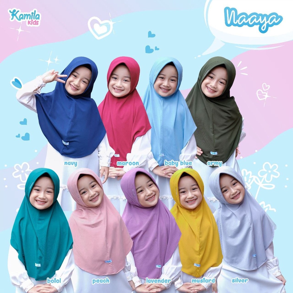 Hijab Bergo Anak Kids NAAYA by KAMILA KIDS