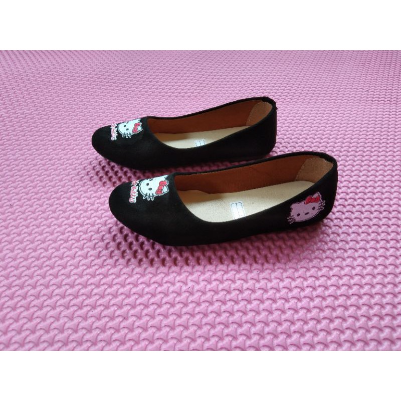 platshoes anak lucu motif  Kitty