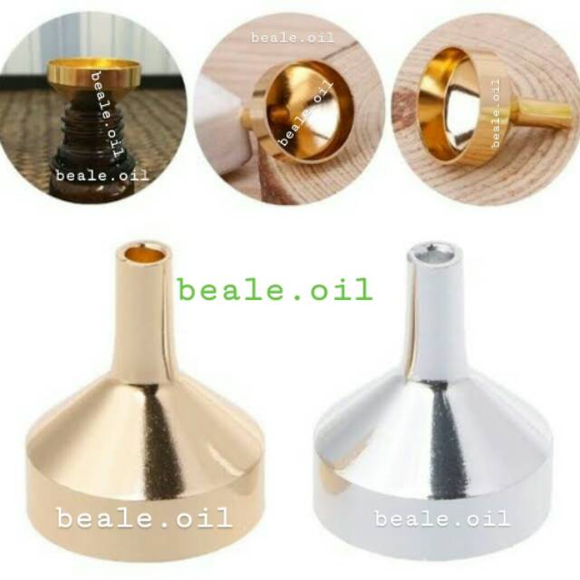 Corong Stainless Mini - Corong Rollon Corong Mini Stainless Steel Essential oil Alumunium beale.oil corong besi kecil corong warna gold corong silver import kecil mini corong parfum corong super mini kecil small tiny funnel corong kecil plastik