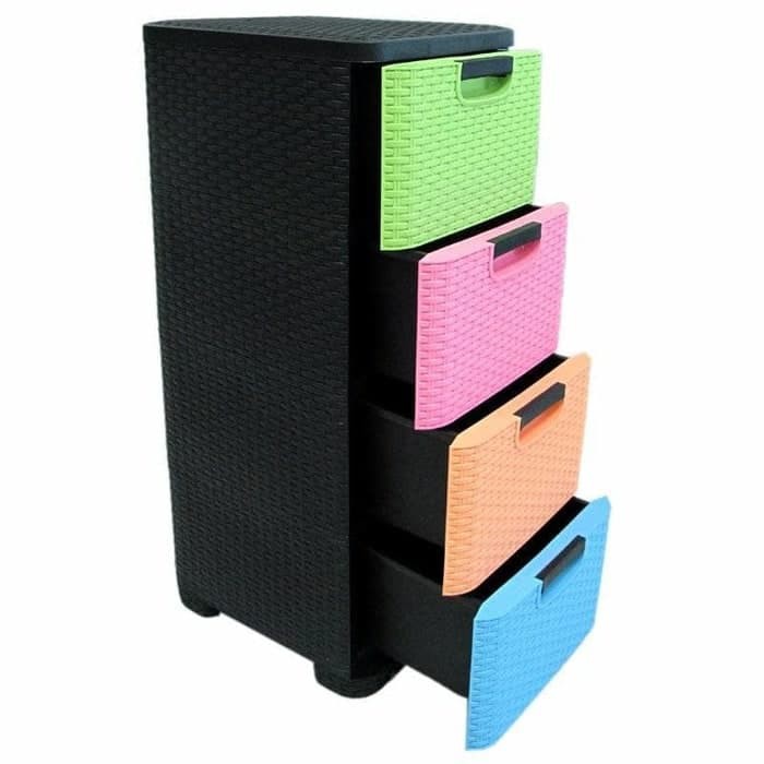 Lemari Plastik Trivia 4 Susun Container Laci Plastik Susun 4 Laci
