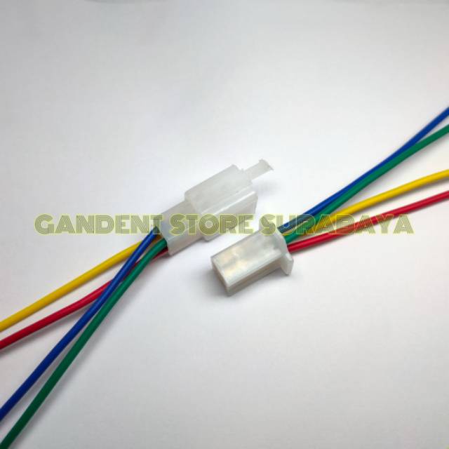 Connector soket skun terminal kabel male female 4 pin dengan kabel