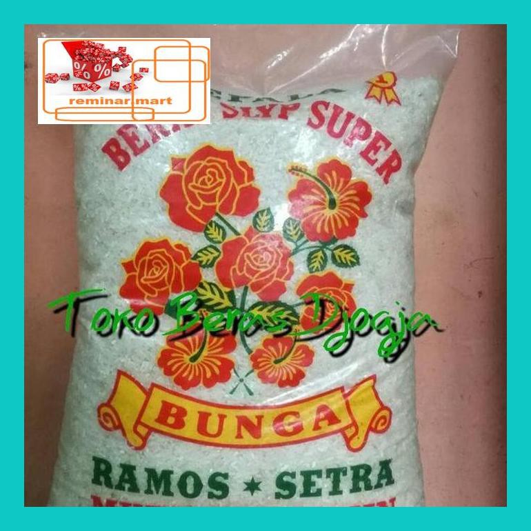 

S0Bers Beras Setra Ramos Cap Bunga 5Kg Ric0S50B