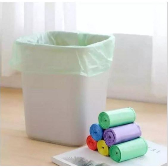 (SKR) Kantong Plastik Sampah Gulung 45 x 50 cm 1 Roll isi 15 Lembar Pcs Plastic Trash