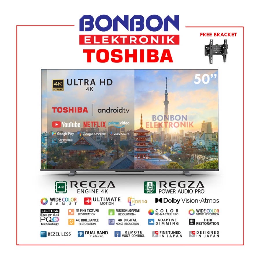 Toshiba LED Smart Android TV 50 Inch 50M550KP UHD 4K HDR