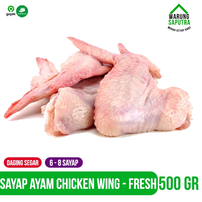 

Daging Ayam Sayap Potong Segar 500g Chicken Wingers Bandung