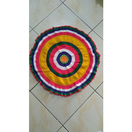 Taplak Meja Rajut Bulat