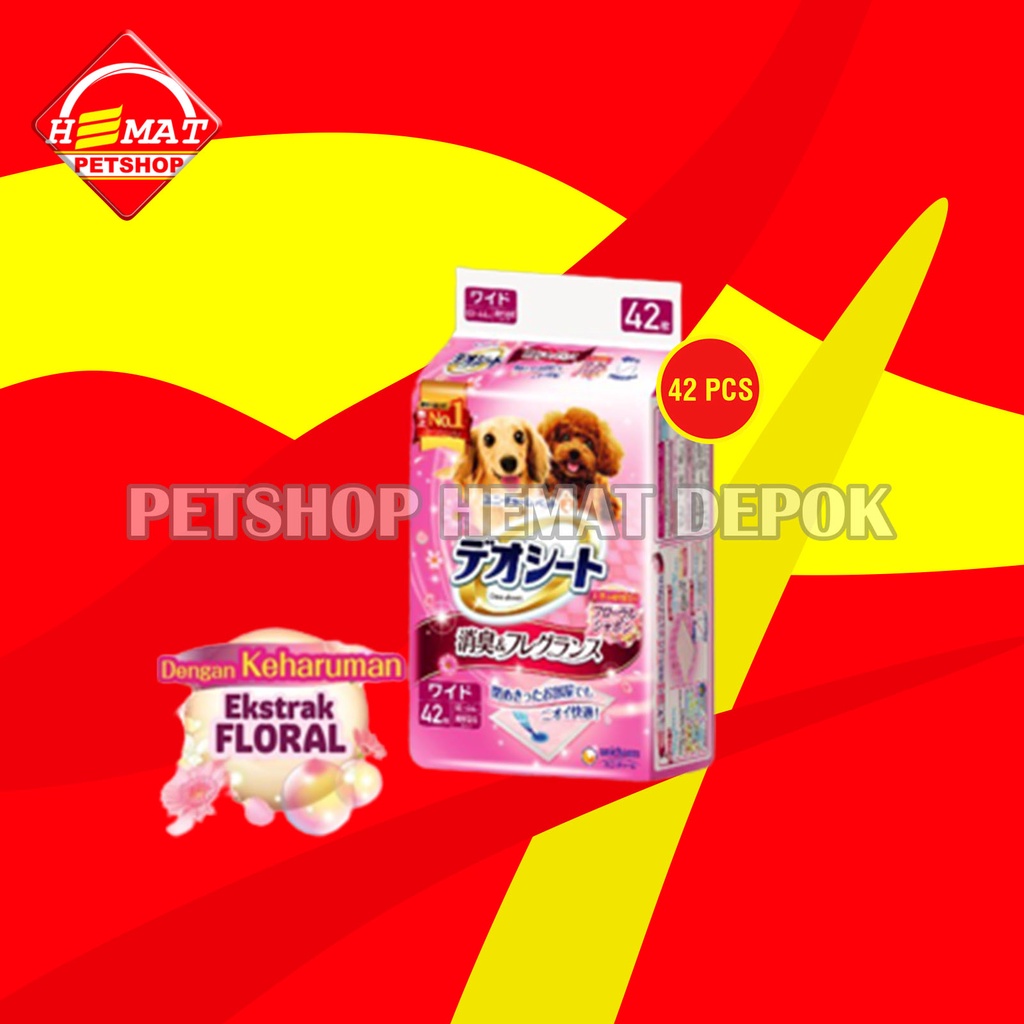 Deo-sheet Alas Pipis Poop anjing Perlak Hewan 42 pcs