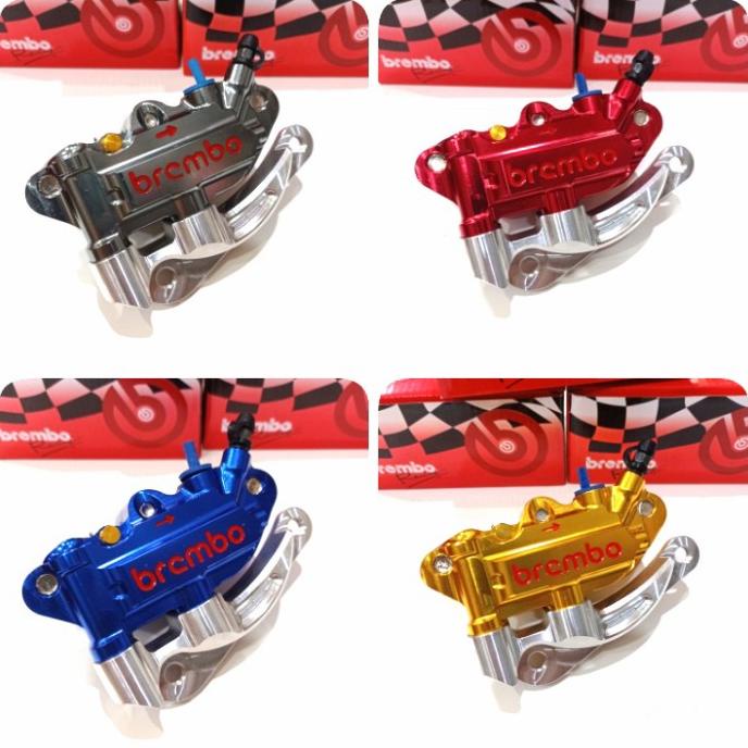 KALIPER MONOBLOK BREMBO 4 PISTON PLUS BREKET YAMAHA XEON MIO M3 SOUL ironh08 dijamin