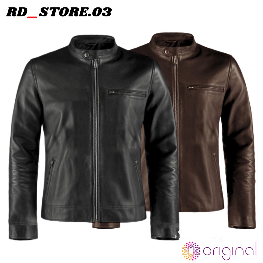 Jaket Semi Kulit Sintetis/Jaket pria/Jaket Motor/Jaket Trend 2021