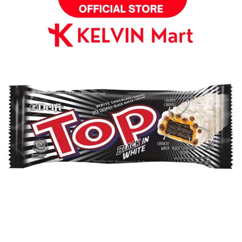 

Delfi Top Chocolate Wafer Top Black in White Pcs 9 g | Kelvin Mart