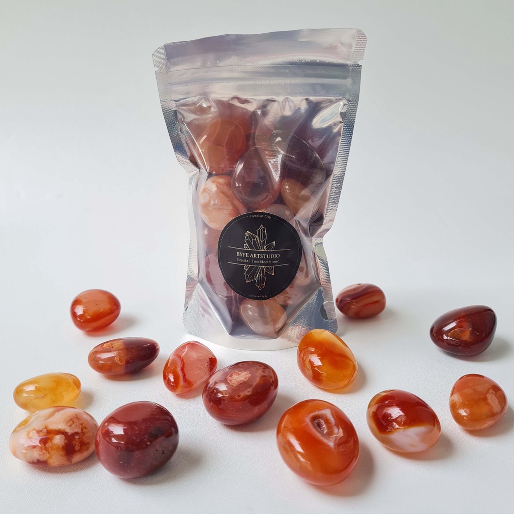 CRYSTAL TUMBLED STONE BIG amethyst aventurine agate carnelian tiger-eye 250gram