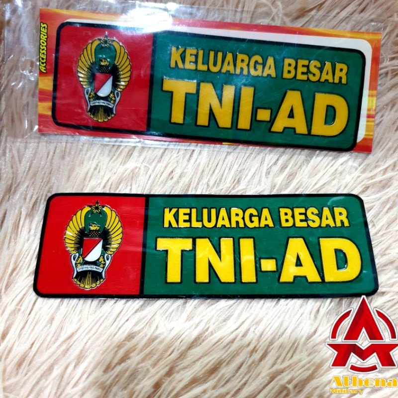 Stiker Plat motor TNI AD | stiker plat mobil TNI AD |Stiker plat embos