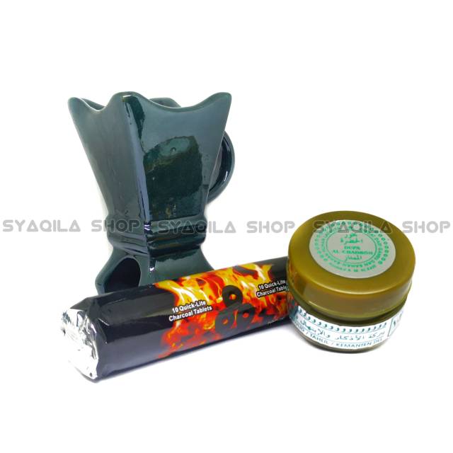 Paket Buhur Murah Komplit Bukhur Al Chadroh Hadroh Pendupaan Arang Magic