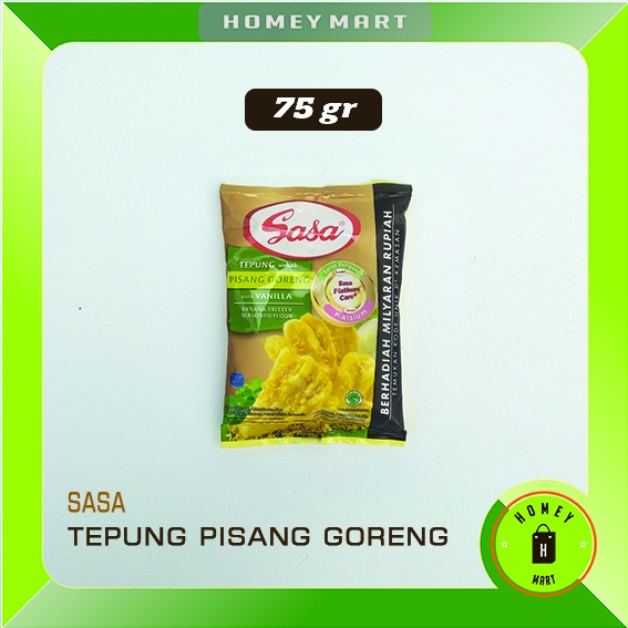 

Sasa Tepung Pisang Goreng Rasa Vanilla Sachet 75 gr