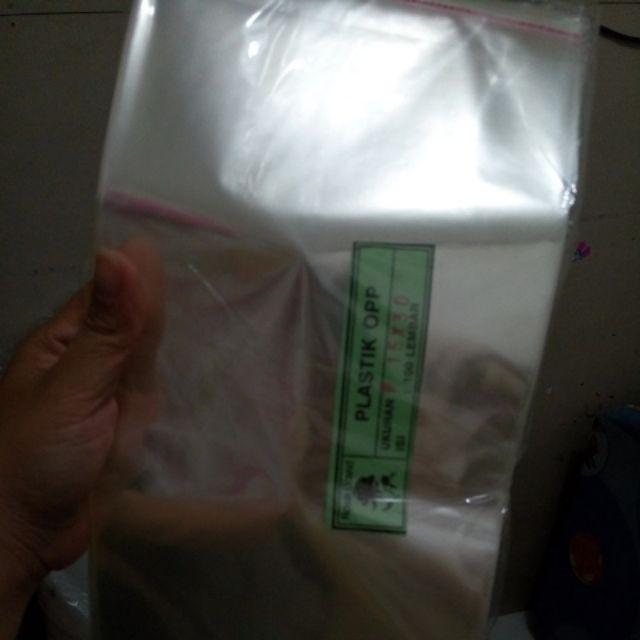 Plastik Opp Tebal 15x30 Single Seal Kuat Lem Buat Baju Roti Undangan