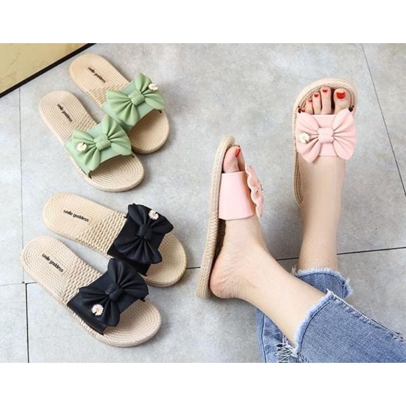 Medan Termurah KD011 (Size 36-41) Sandal wanita import sendal cantik model pita simple