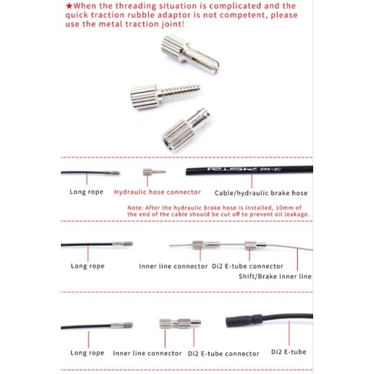 Risk Internal Cable Routing Tool Magnetic Alat Pasang Jalur Kabel Dalam Frame Sepeda