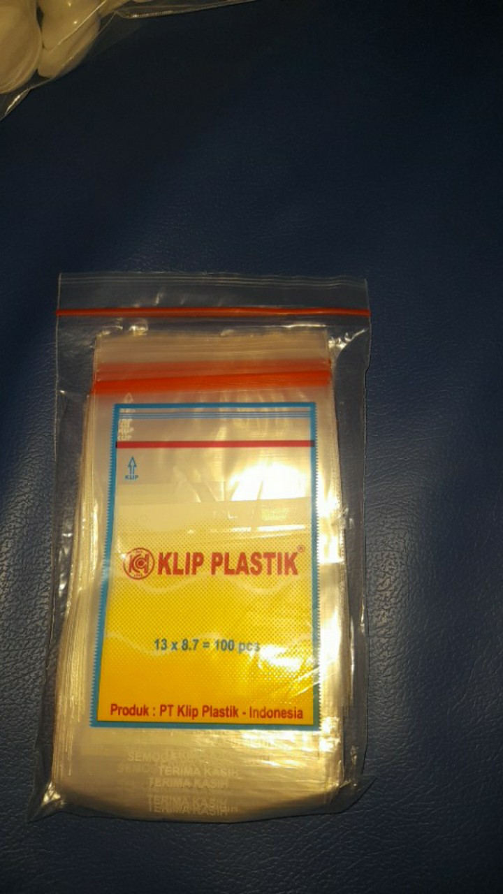 Plastik Klip Obat 13x8.7 Pink