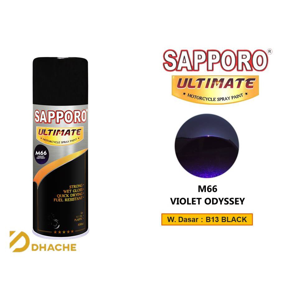 Cat Semprot Sapporo Ultimate M66 Violet Odyssey / Sapporo Spray / Pilok / Pylox