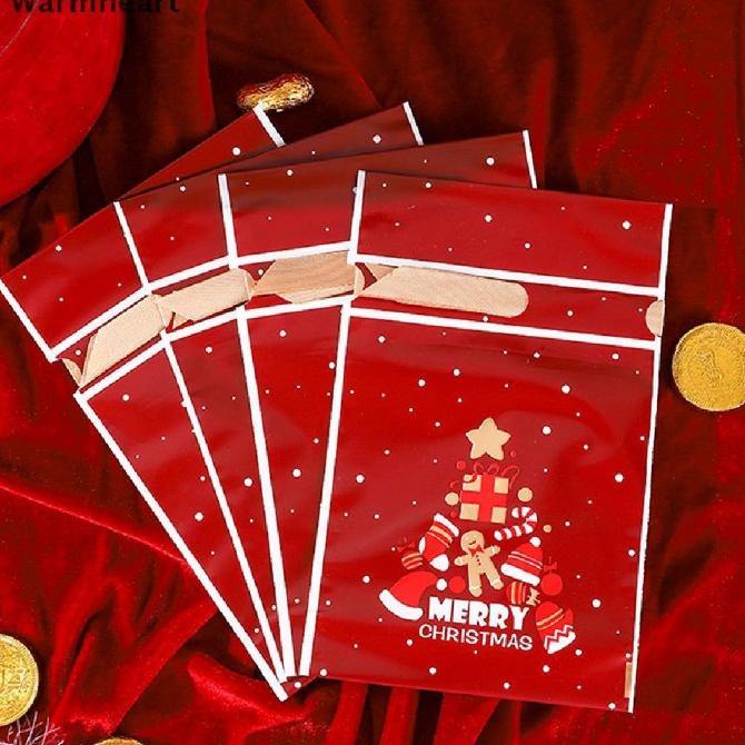 

WARMHEART 50PCS 2022 CHRISTMAS CANDY PACKAGING SANTA GIFT BAG XMAS DC452CD3