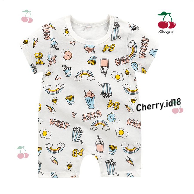 Cherry COD Jumper Bayi / Romper Bayi / Jumper Tidur Bayi / Baju Bayi Jumpsuit J017