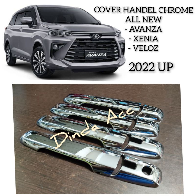 Cover Handel Pintu Mobil All New AVANZA XENIA VELOZ GR SPORT 2022 UP Chrome Mengkilap