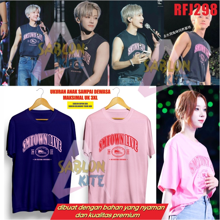 MURAH!!! KAOS SMTOWN LIVE 2022 RFJ298 UP TO XXXL