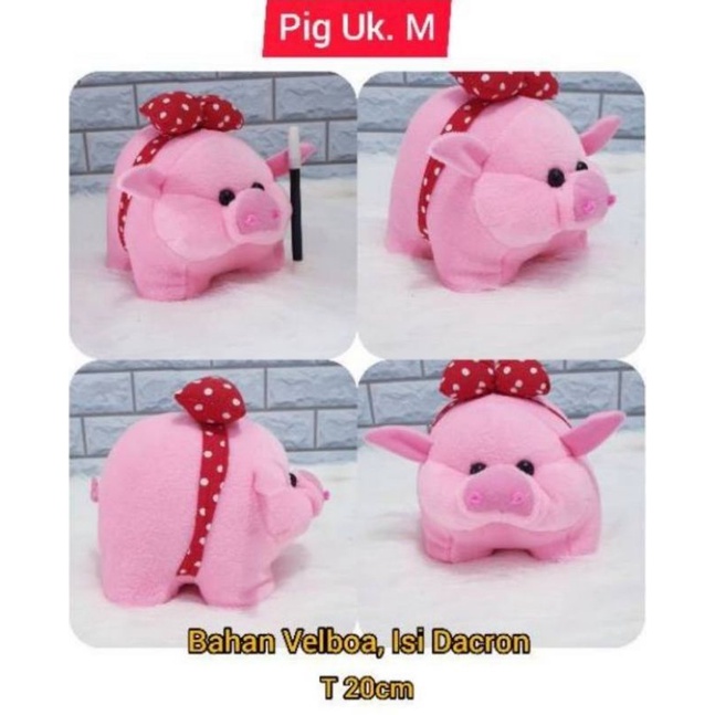 BONEKA PIGLET babi pig pink